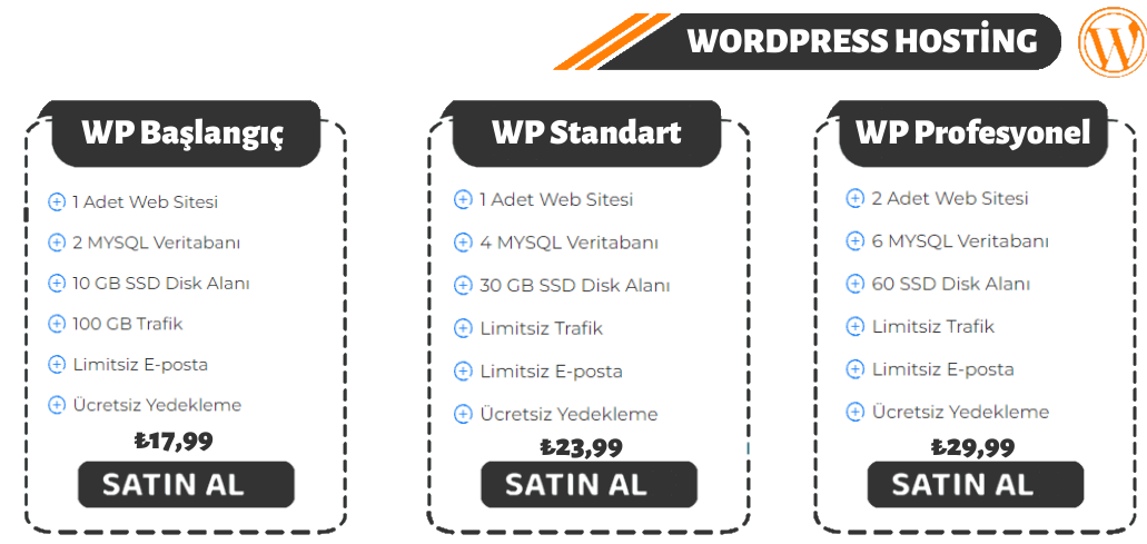 Wordpress Hosting Paketleri